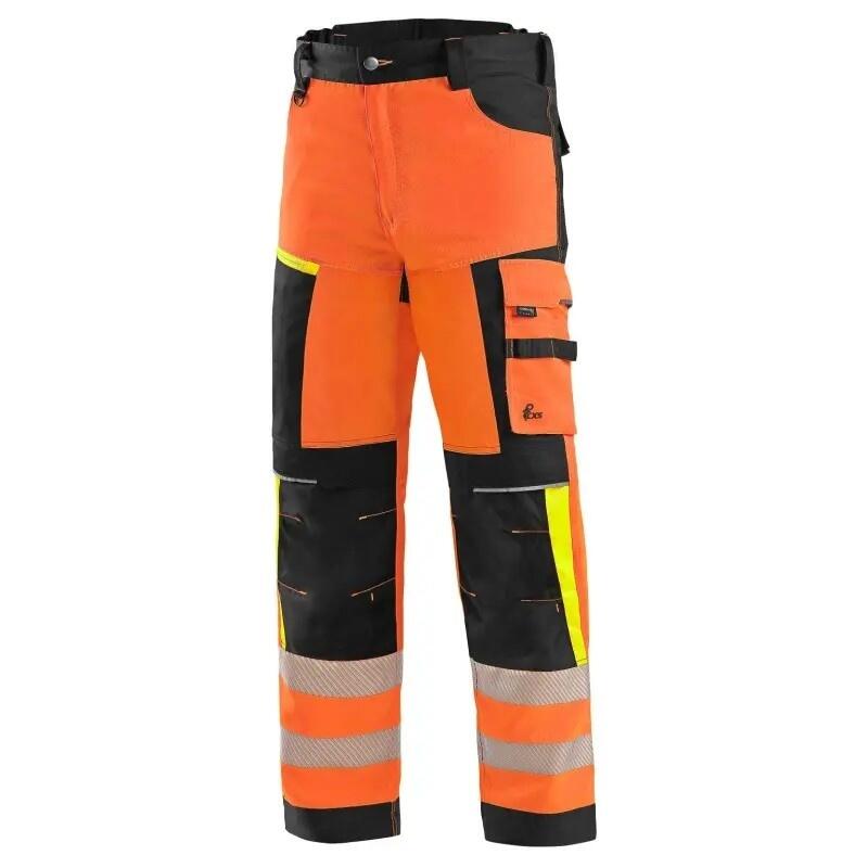 Kalhoty CXS BENSON výstražné, pánské, oranžovo-černé, vel. 68 - CN-1112-012-210-68