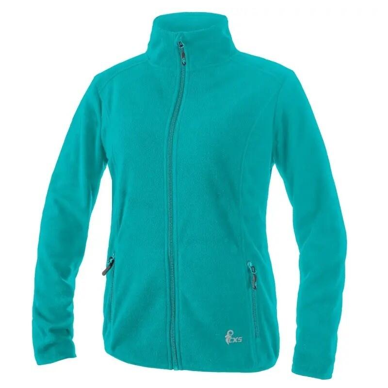 Mikina CXS GRANBY LADY, dámská, fleece, tyrkysově zelená, vel. M - CN-1510-051-432-93