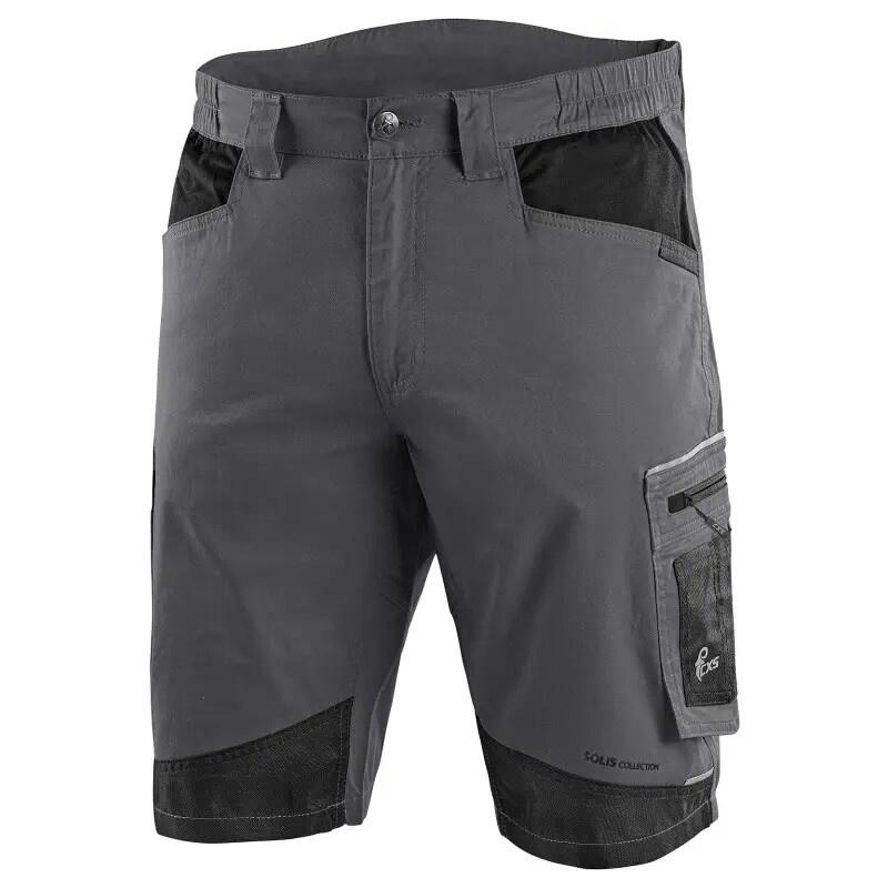 Kraťasy CXS SOLIS FLEX pánské, šedo-černé, vel. 48 - CN-1060-130-710-48