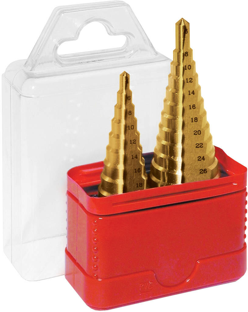 Sada stupňovitých vrtáků CZ696 4/12-1;4/20 HSS Co5 TiN - CZ696-801