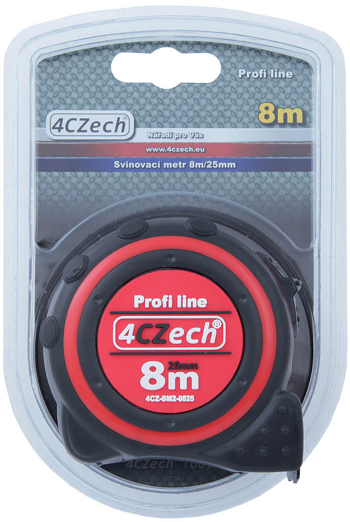 Svinovací metr 10m/30mm, brzda, oboustranný - 4CZ-SM2-1030