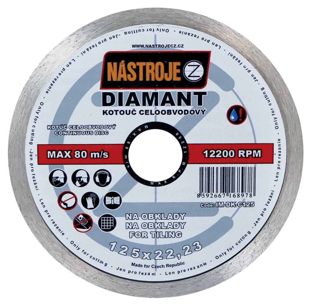 L 1100 úhlová bruska 125mm, 1100W, 10.000ot/min, kabel 4m, 230V/CEE + 5ks řezných diamantových kotoučů NÁSTROJE CZ - SET-FX-532609-E
