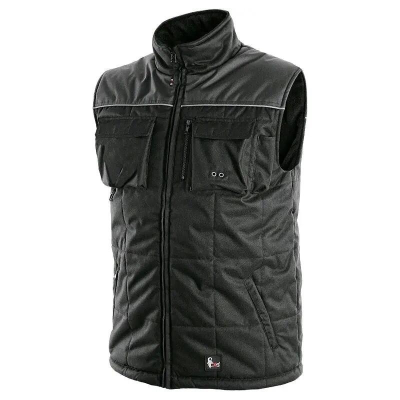 Vesta CXS SEATTLE, zimní ,fleece, pánská, černo-šedá, vel. 4XL b1/10 - CN-1310-002-810-98