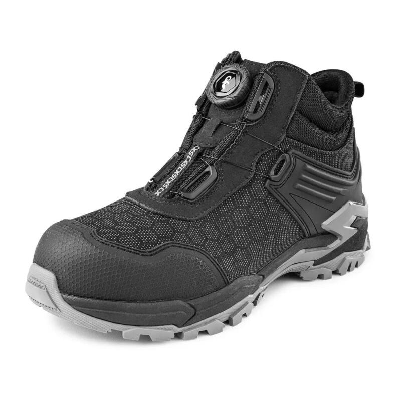 Obuv kotníková CXS PU-TECH TITEX S3S, pánská, černo-šedá, vel. 39 b1/10 - CN-2118-249-810-39