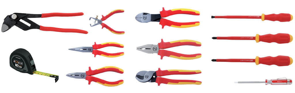 Brašna elektrikářská rozkládací 430x280x200mm s výbavou pro elektrikáře - 4CZ-L-207-EL01