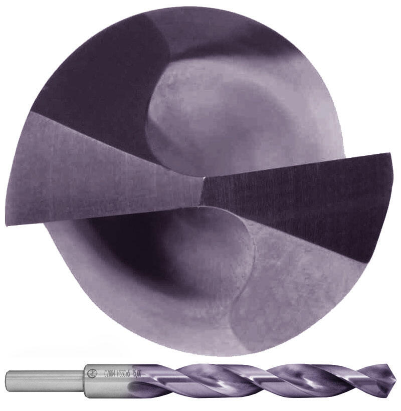 Vrták 15,25 - 178/120 S338RCZ004HSSCo5TINALOX s osazenou stopkou 12,7mm - Patent - S338RCZ004HSSCO5TINALOX1525/13