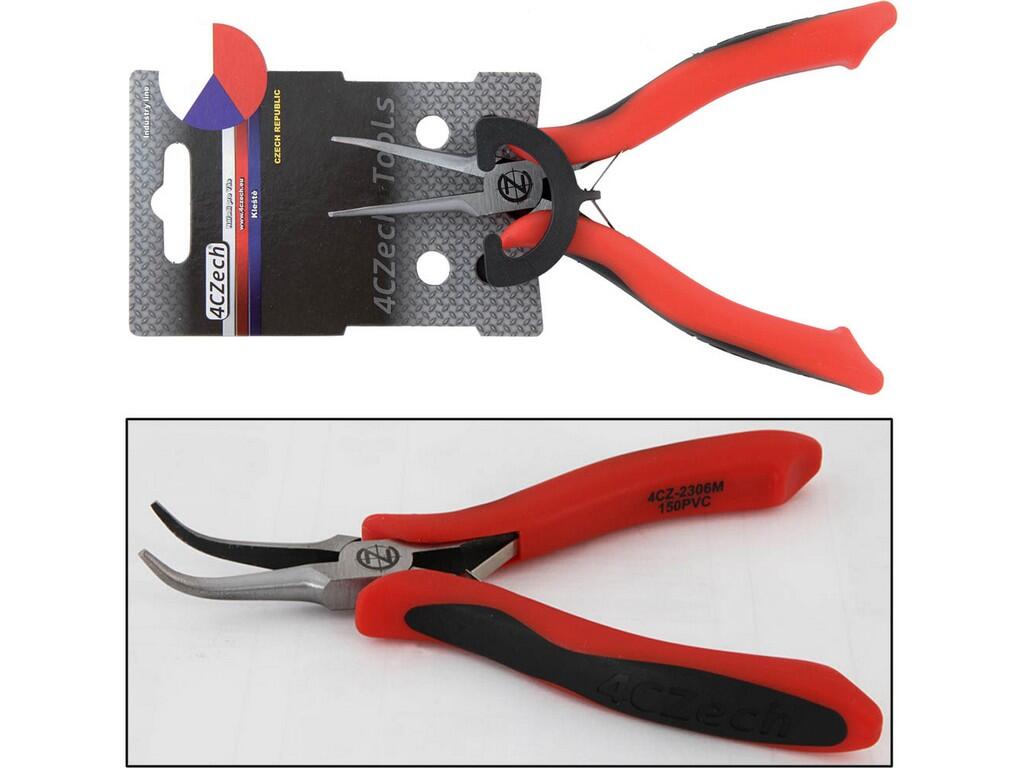 Kleště na drát s půlkulatými zahnutými čelistmi pro jemnou mechaniku /35 82 145/ - 4CZ-2306M-150PVC