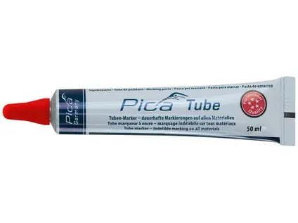 Guličkový plastový popisovač v tube - mosadzný hrot s nerezovou guličkou 3mm - píše na extrémne hrubé, mastné, hrdzavé, mokré povrchy. odoláva aj vysokým teplot - PC-575/40