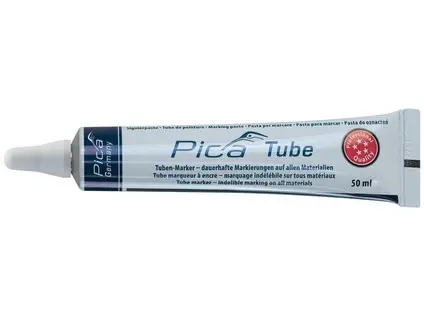 Guličkový plastový popisovač v tube - mosadzný hrot s nerezovou guličkou 3mm - píše na extrémne hrubé, mastné, hrdzavé, mokré povrchy. odoláva aj vysokým teplot - PC-575/52